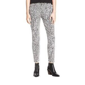 Frame Denim Le Skinny Jeans Noir Multi Animal Print Sz 28 Denim
